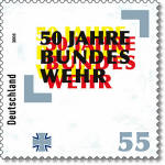 50 Jahre Bundeswehr: 12.11.1955 - Sonderbriefmarke ab 03.11.2005