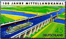 Sonderbriefmarke 2005: 100 Jahre Mittellandkanal"