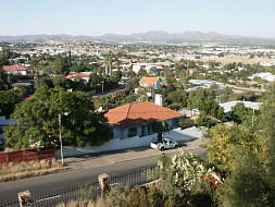 Blick vom Hotel 'Heinitzburg' auf Windhoek