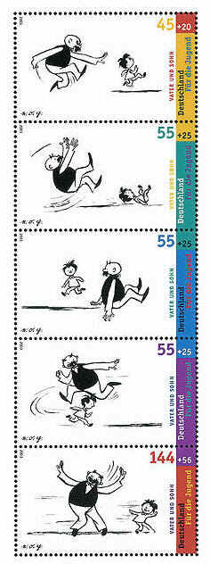 "Fr die JUGEND" 2003: "Vater-und-Sohn"-Bildergeschichten von O.E. Plauen: